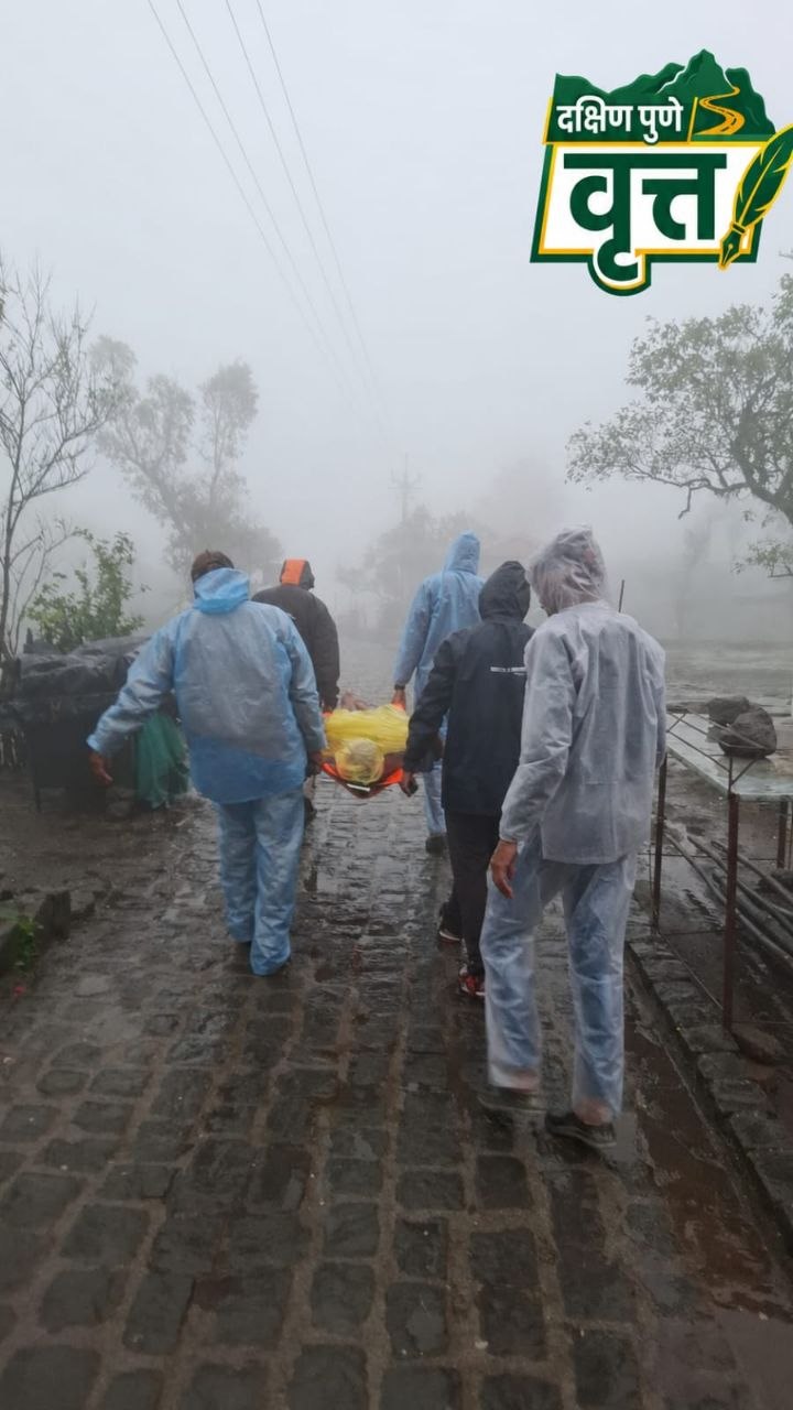 सिंहगडावर रात्रभर भरकटलेला पर्यटक बेशुद्धावस्थेत; सुरक्षा कर्मचाऱ्यांच्या सतर्कतेमुळे मिळाले जीवदान